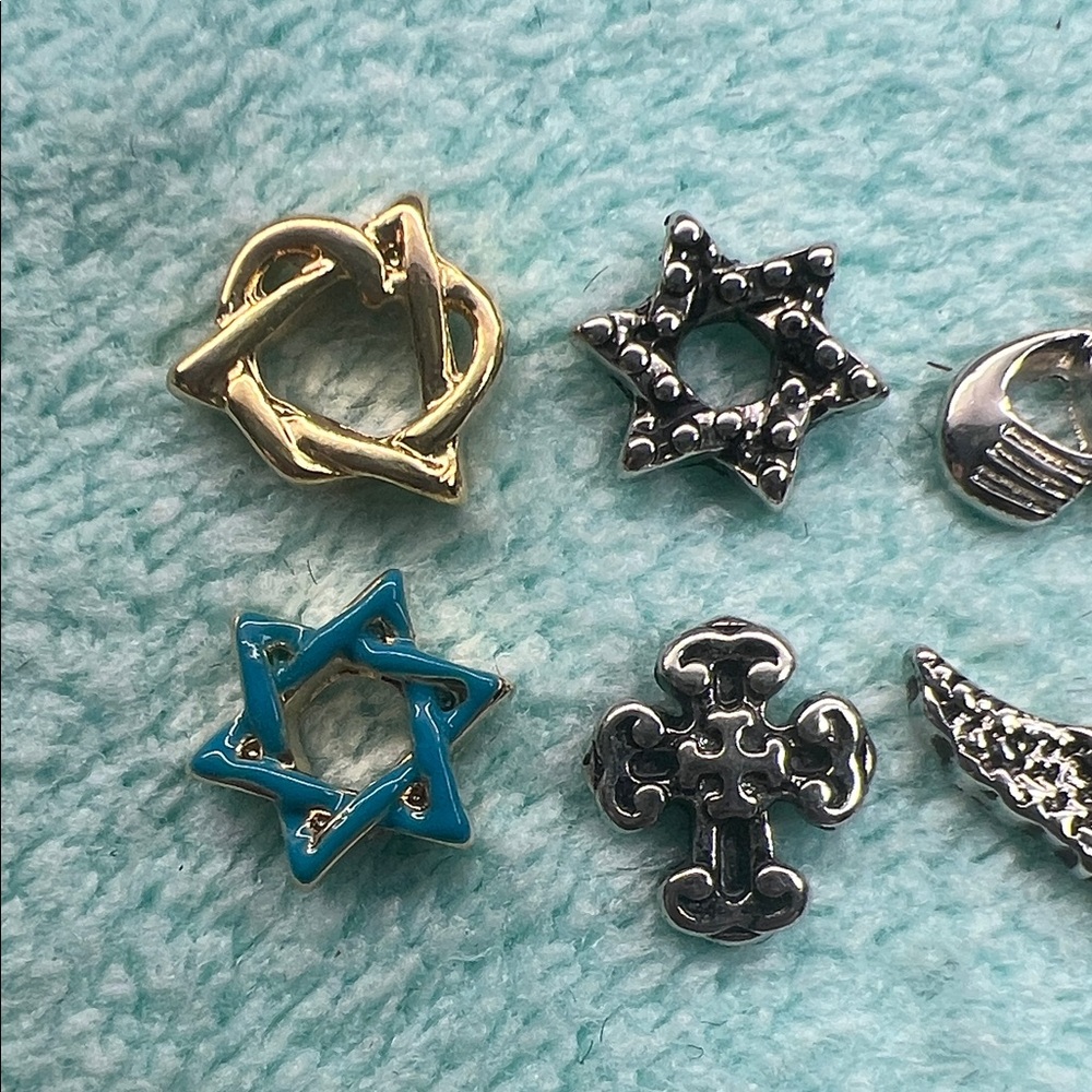 Floating Locket Charms : Jewish religious theme - Picture 2 of 4
